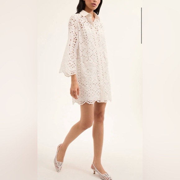 Veronica Beard Dresses & Skirts - Veronica Beard White Eyelet Dress